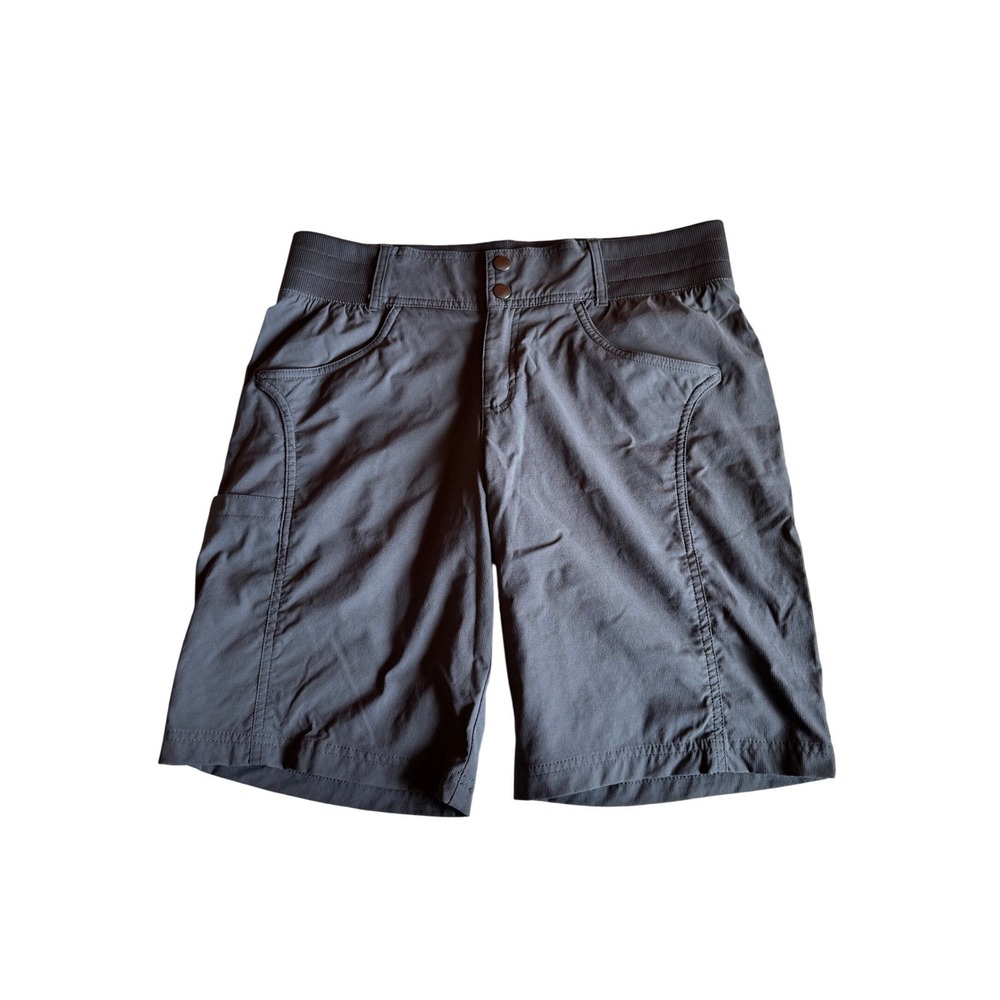 Title Nine Clamber Shorts Womens 10 Gray Hiking Outdoor Cargo 10" Inseam